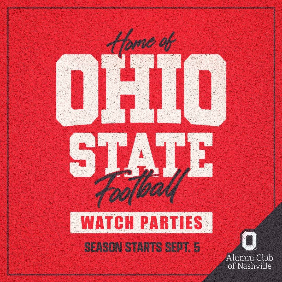 Ohio State football watch parties at Alumni Club of Nashville, with the season starting September 5.
